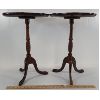 Image 3 : LOT OF 2 - PLANT STANDS - MAHOGANY (?)