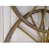 Image 3 : LOT OF 4 - WOODEN WAGON WHEELS - MATCHING W/ ORIG PAINT