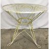 Image 3 : IRON MESH MID-CENTURY TABLE W/ CHAIRS