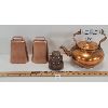 Image 1 : LOT OF 4 - COPPER KETTLE, COWBELLS AND INSULATOR