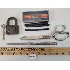 Image 2 : JOB LOT - WISS INLAID SCISSORS - YALE LOCK W/ KEY & ETC