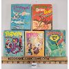 384  LOT OF 5  BIG LITTLE BOOKS  INCL POPEYE, FLIPPER, AQUAMAN ETC