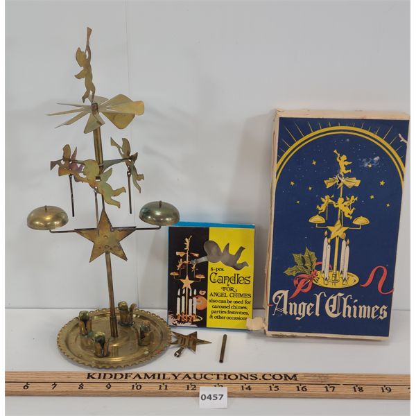 VINTAGE BRASS ANGEL CHIMES 