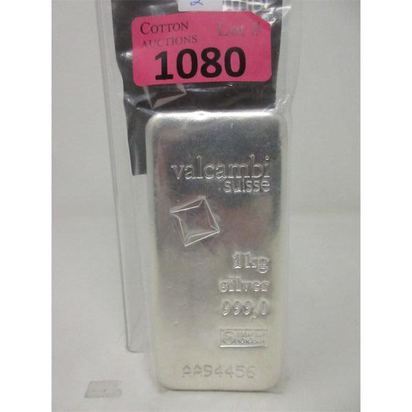 1 Kilo .999 Silver Valcambi Suisse Bar