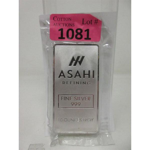 10 Oz .999 Silver Asahi Mint Bar