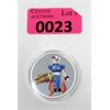 Image 1 : 1 Oz .999 Silver 2021 Chun Li Street Fighter II Coin 
