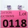 Image 1 : New Sterling Silver Amethyst Earrings 