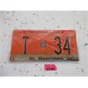 Image 1 : St. Maarten T 34 License Plate