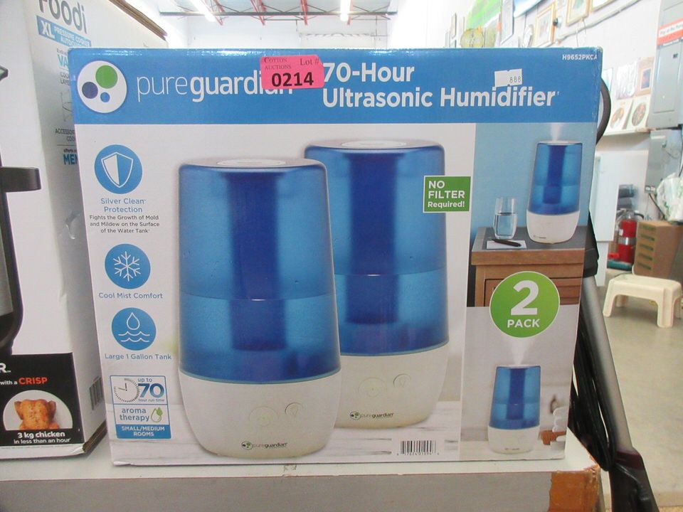 Box of 2 Purguardian Ultrasonic Humidifiers