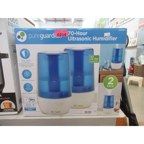 Box of 2 Purguardian Ultrasonic Humidifiers