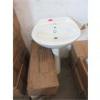 Image 1 : 2 New Crane White Ceramic Pedestal Sinks