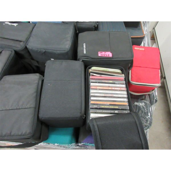 10 Travel Cases of Assorted Music CD's