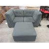 Image 1 : Sectional Loveseat with Large Ottoman