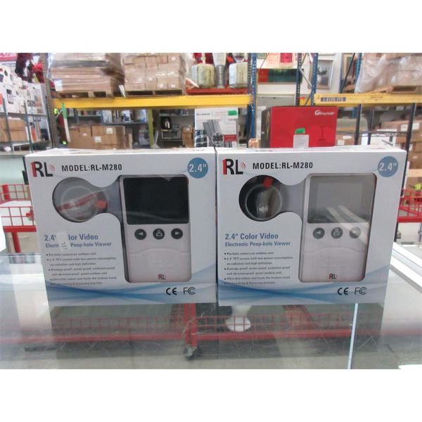 2 New Electronic Colour Video Peep Hole Viewers