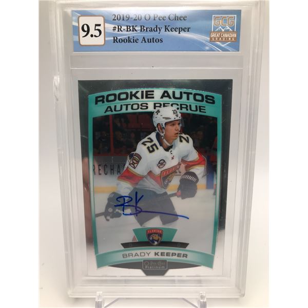 BRADY KEEPER AUTOGRAPHED ROOKIE CARD (GCG 9.5)