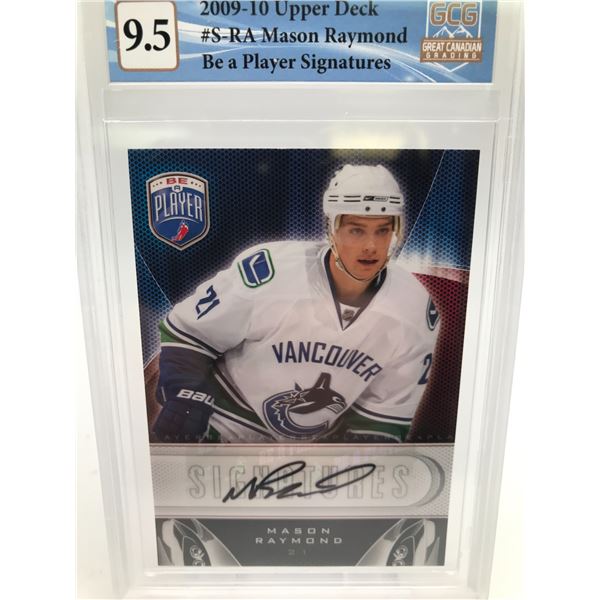 MASON RAYMOND BE A PLAYER SIGNATURE CARD (GCG 9.5)