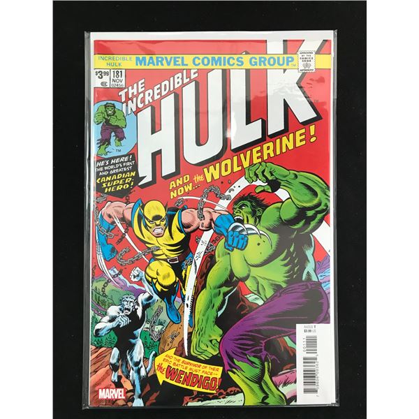 THE INCREDIBLE HULK 181 MARVEL COMICS