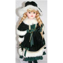 Porcelain Doll on Stand