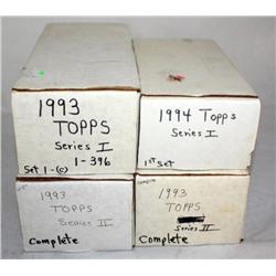 4 Boxes of Collectible Sports Trading Cards