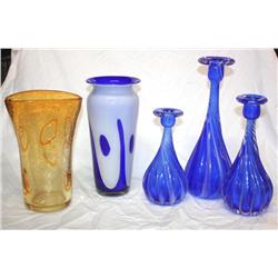 Lot of Art Glass Vases