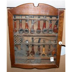 Wall Case and 16 Collectible Pipes