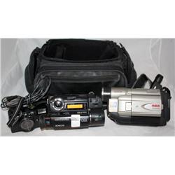 Lot of RCA & Sony Video Cameras