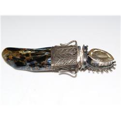 Silver Tooth Shaped Pin Box