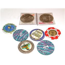 Lot of Coins & Casino Chips