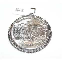 1970 Tombstone Silver Coin W/Bezel