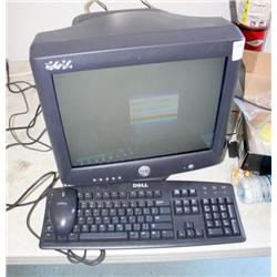 16" dell monitor w/ keyboard & mouse