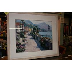 Poster of a Dock & Sea Scape