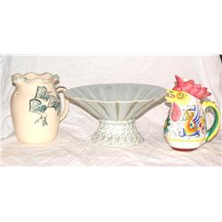 3 pc Lot Heager, Italy, Ellis USA Pottery