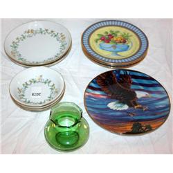 Lot of Collectible Plates and Vase