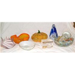 Lot of Misc  Art Glass