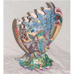 Stangl? Butterfly Vase Hand Painted