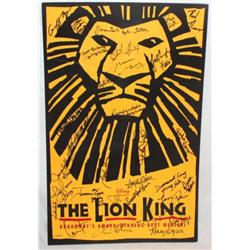 Lion King Poster Signed by Cast