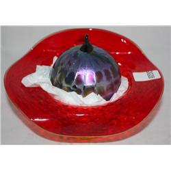 2 Pc. Lot of Art Glass