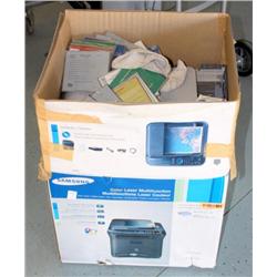 SAMSUNG MULTIFUNCTION LAZER PRINTER & CD'S