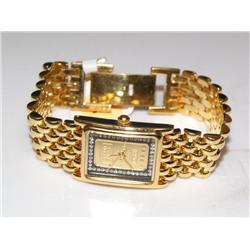 Swiss Ingot .999 Fine Gold Dial Ladies Watch