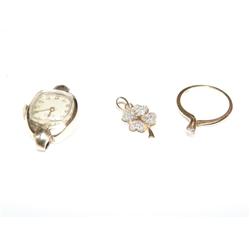 1940's Grana Kurth Frires,Diamond Ring & Pendant