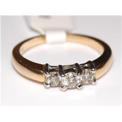 1/3Ctw Diamond Past,Present & Future Ladies Ring