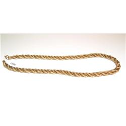 Vintage 12k Gold Filled Rope Necklace