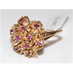 1.00Ctw AAA Burmese Ruby Vintage Ladies Ring