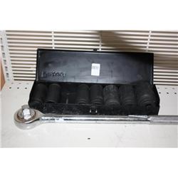 Pittsburgh Impact Sockets w/long Socket Wrench
