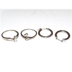 Diamond Solitaire,Diamond Engagement,Gold Earrings