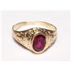 Image 3 : AAA Ruby Ring, Amethyst Ring & Gold Earrings
