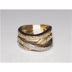 1.00Ctw Diamond Cluster Ladies Fashion Ring