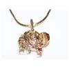 Image 1 : 14K Gold Chain With Elephant Pendant 1.5g