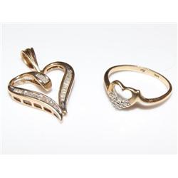 Diamonds Ladies Band & Diamonds Ladies Pendant