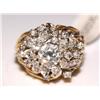 Image 1 : 18K Gold Diamond Cluster Ring